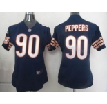 nike women nfl jerseys chicago bears #90 peppers blue[nike]