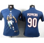 nike women nfl jerseys chicago bears #90 peppers blue[portrait fashion]