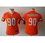 nike women nfl jerseys chicago bears #90 peppers orange[nike limited]