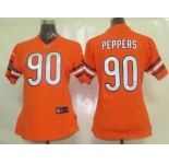 nike women nfl jerseys chicago bears #90 peppers orange[nike]