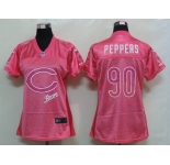 nike women nfl jerseys chicago bears #90 peppers pink[2012 fem fan]