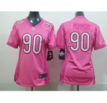 nike women nfl jerseys chicago bears #90 peppers pink[2012 nike love]