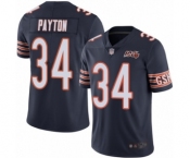 Youth Chicago Bears #34 Walter Payton Navy Blue Team Color 100th Season Limited Football Jersey