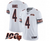 Youth Chicago Bears #4 Chase Daniel White Vapor Untouchable Limited Player 100th Season Football Jersey