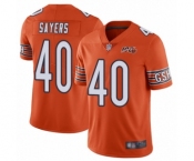 Youth Chicago Bears #40 Gale Sayers Orange Alternate 100th Season Limited Football Jersey