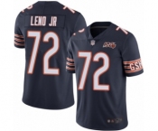 Youth Chicago Bears #72 Charles Leno Navy Blue Team Color 100th Season Limited Football Jersey