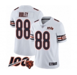 Youth Chicago Bears #88 Riley Ridley White Vapor Untouchable Limited Player 100th Season Football Jersey