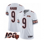 Youth Chicago Bears #9 Jim McMahon White Vapor Untouchable Limited Player 100th Season Football Jersey