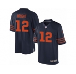 Youth Nike Chicago Bears #12 Kendall Wright Limited Navy Blue 1940s Throwback Alternate NFL Jersey