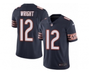 Youth Nike Chicago Bears #12 Kendall Wright Limited Navy Blue Rush NFL Jersey