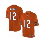 Youth Nike Chicago Bears #12 Kendall Wright Limited Orange Alternate NFL Jersey