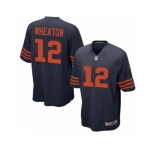 Youth Nike Chicago Bears #12 Markus Wheaton Game Navy Blue 1940s Throwback Alternate NFL Jersey