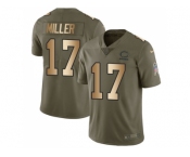 Youth Nike Chicago Bears #17 Anthony Miller Olive Gold Stitched NFL Limited 2017 Salute to Service Jersey