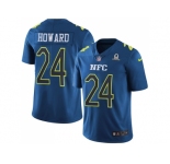 Youth Nike Chicago Bears #24 Jordan Howard Navy Stitched NFL Limited NFC 2017 Pro Bowl Jersey