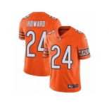 Youth Nike Chicago Bears #24 Jordan Howard Vapor Untouchable Limited Orange Rush NFL Jersey