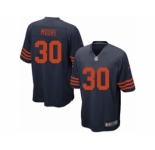 Youth Nike Chicago Bears #30 D.J. Moore Navy Blue 1940s Throwback Alternate NFL Jersey
