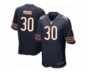 Youth Nike Chicago Bears #30 D.J. Moore Navy Blue Team Color NFL Jersey