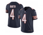 Youth Nike Chicago Bears #4 Connor Barth Limited Navy Blue Rush NFL Jersey