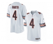 Youth Nike Chicago Bears #4 Connor Barth Limited White NFL Jersey