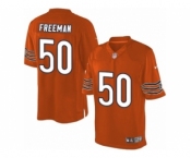 Youth Nike Chicago Bears #50 Jerrell Freeman Limited Orange Alternate NFL Jersey