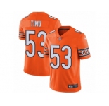 Youth Nike Chicago Bears #53 John Timu Limited Orange Rush Vapor Untouchable NFL Jersey