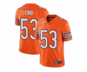 Youth Nike Chicago Bears #53 John Timu Limited Orange Rush Vapor Untouchable NFL Jersey