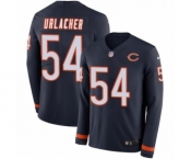 Youth Nike Chicago Bears #54 Brian Urlacher Limited Navy Blue Therma Long Sleeve NFL Jersey