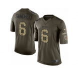 Youth Nike Chicago Bears #6 Mark Sanchez Limited Green Salute to Service NFL Jersey