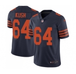 Youth Nike Chicago Bears #64 Eric Kush Limited Navy Blue Rush Vapor Untouchable NFL Jersey
