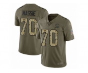 Youth Nike Chicago Bears #70 Bobby Massie Limited Olive Camo Salute to Service NFL Jersey