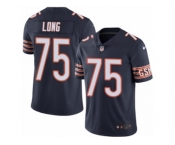 Youth Nike Chicago Bears #75 Kyle Long Limited Navy Blue Rush NFL Jersey