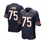 Youth Nike Chicago Bears #75 Kyle Long Navy Blue Team Color NFL Jersey