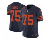 Youth Nike Chicago Bears #75 Kyle Long Vapor Untouchable Limited Navy Blue 1940s Throwback Alternate NFL Jersey