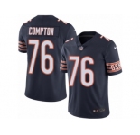 Youth Nike Chicago Bears #76 Tom Compton Navy Blue Team Color Vapor Untouchable Limited Player NFL Jersey