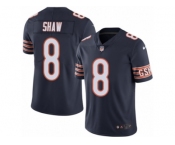 Youth Nike Chicago Bears #8 Connor Shaw Limited Navy Blue Rush NFL Jersey