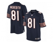 Youth Nike Chicago Bears #81 Cameron Meredith Limited Navy Blue Team Color NFL Jersey
