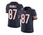 Youth Nike Chicago Bears #87 Tom Waddle Limited Navy Blue Rush NFL Jersey