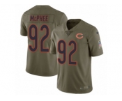 Youth Nike Chicago Bears #92 Pernell McPhee Limited Olive 2017 Salute to Service NFL Jersey