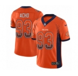 Youth Nike Chicago Bears #93 Sam Acho Limited Orange Rush Drift Fashion NFL Jersey