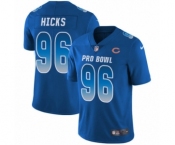 Youth Nike Chicago Bears #96 Akiem Hicks Limited Royal Blue NFC 2019 Pro Bowl NFL Jersey