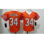 nike kids nfl jerseys chicago bears #34 payton orange[nike]