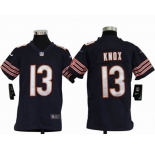 nike youth nfl jerseys chicago bears #13 knox blue[nike]