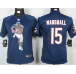 nike youth nfl jerseys chicago bears #15 brandon marshall blue[portrait fashion]