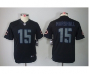 nike youth nfl jerseys chicago bears #15 marshall black[nike impact limited]