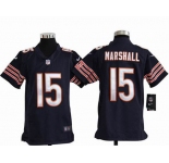 nike youth nfl jerseys chicago bears #15 marshall blue[marshall][nike]