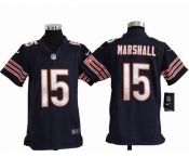 nike youth nfl jerseys chicago bears #15 marshall blue[marshall][nike]