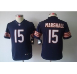 nike youth nfl jerseys chicago bears #15 marshall blue[nike limited]