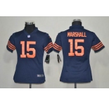 nike youth nfl jerseys chicago bears #15 marshall m&n blue[nike]
