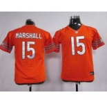 nike youth nfl jerseys chicago bears #15 marshall orange[marshall][nike]