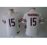 nike youth nfl jerseys chicago bears #15 marshall white[nike limited]